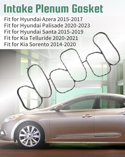 LANDSIN Upper Intake Plenum Gasket Fit for Hyundai Azera 2015-2017 Palisade 2020-2023 Santa 2015-2019, Fit for Kia Telluride 2020-2021 Sorento 2014-2020, Replace 29215-3CFA0 29215-3CFA1 - Image 2