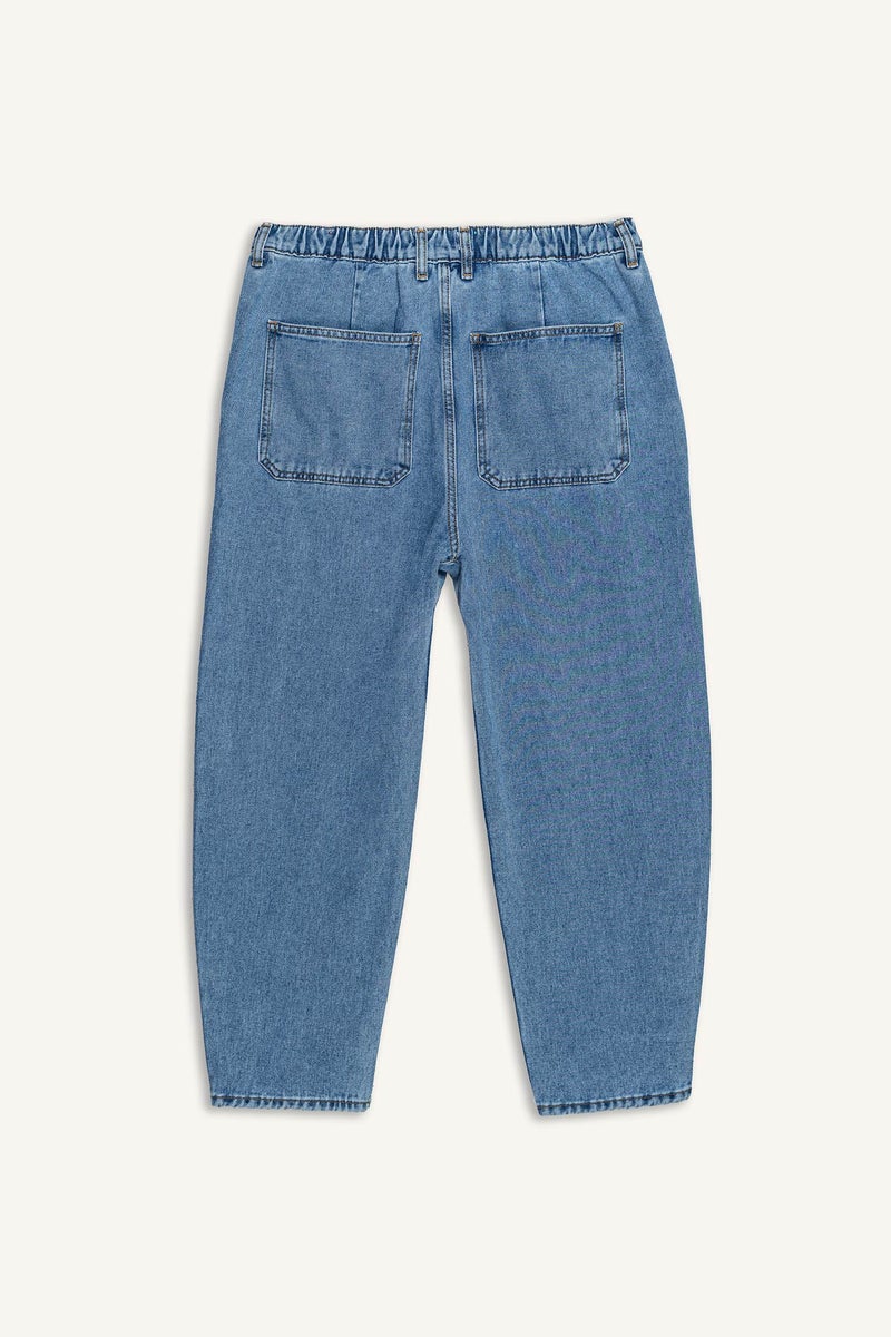 DeFacto Blue Man Relaxed Slouchy Fit Trousers Casual - Image 3