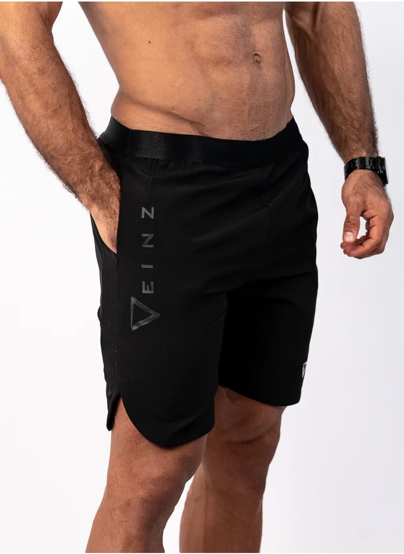 Veinz - Flexi Jet Black Shorts - Image 1