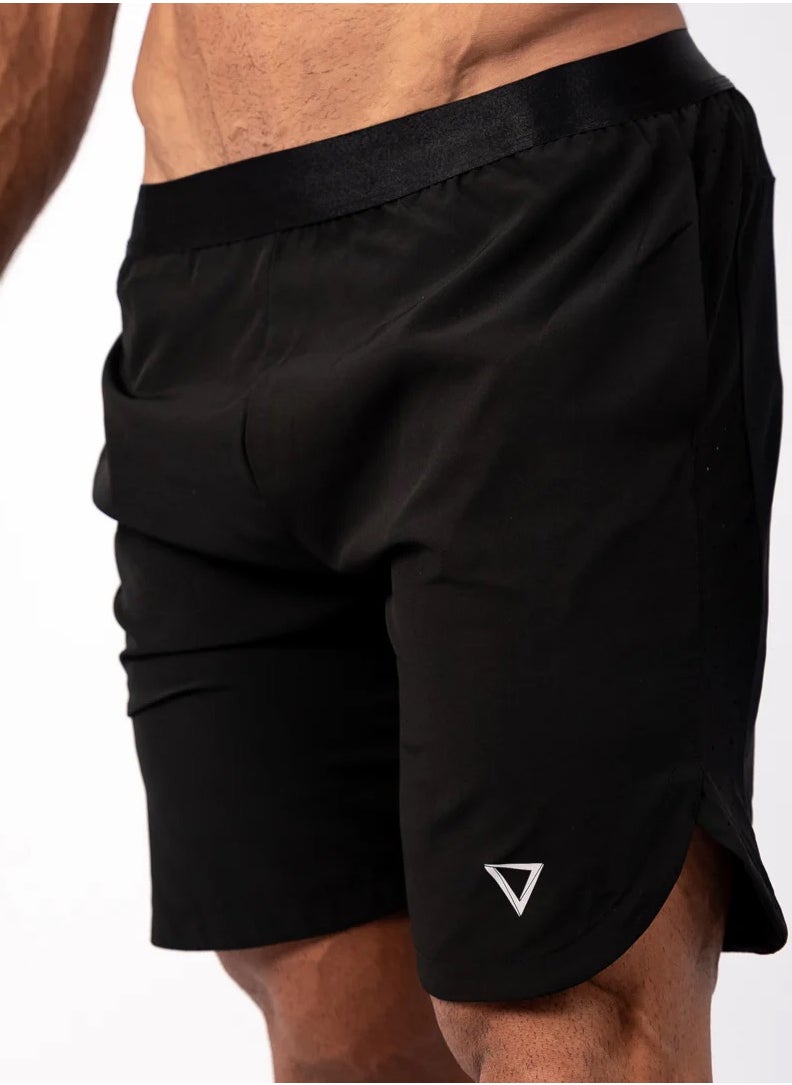 Veinz - Flexi Jet Black Shorts - Image 1