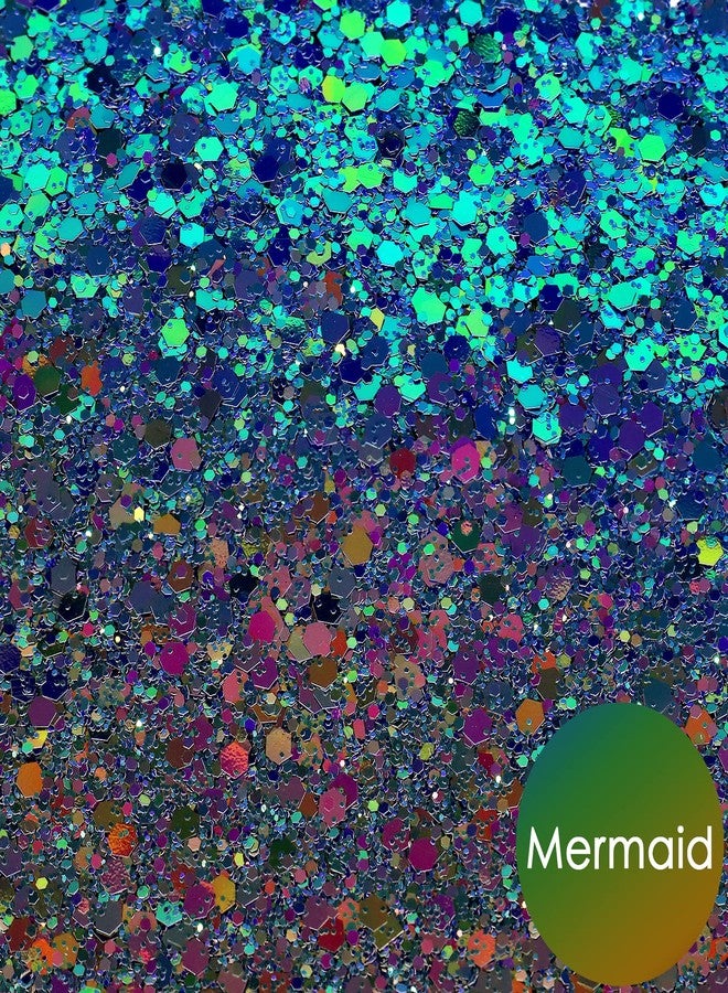 Ceya Chameleon Chunky Glitter, 3.5oz/100g Mermaid Color Shift Craft Glitter Powder Color Changing Iridescent Flake Sequin for Epoxy Resin, Nail, Tumbler, Slime, Phone Case, Party Decor, Jewelry Making - Image 2