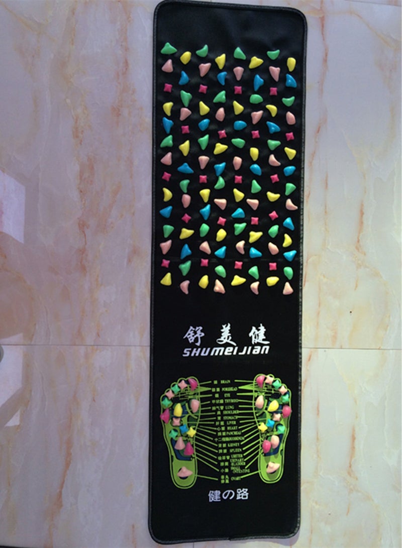 Generic Foot Massager Mat, Foot Massager Reflexology Walk Massage Mats Acupressure Foot Pad, Portable Massage Pad for Home Office Acupoint Mat for Blood Circulation Body Pain Relieve Relief  - Image 2