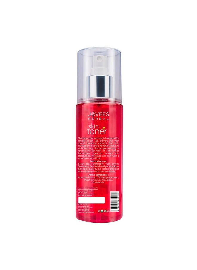 Jovees - Herbal Rose Skin Toner For Youthful Skin Tightens Pores Healthy Glow 100% Natural For Normal To Dry Skin Paraben And Alcohol Free 200Ml - Image 1