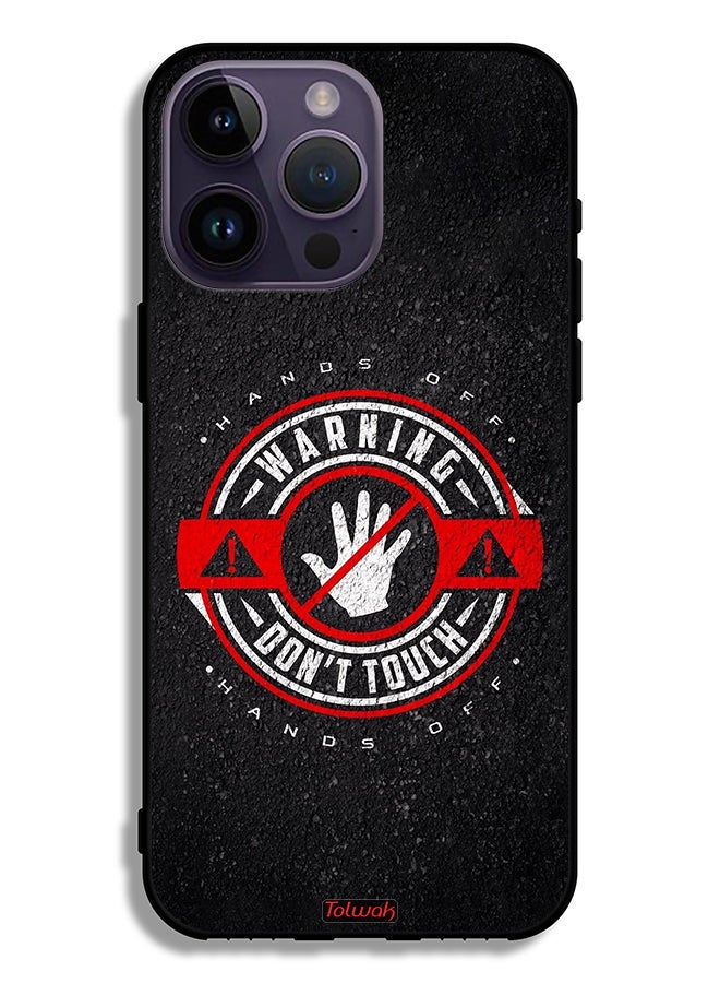 Tolwak Apple iPhone 14 Pro Max Protective Case Warning Do Not Touch - Image 2