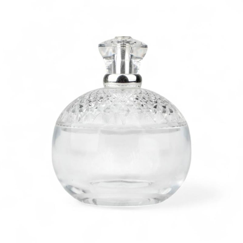 Soleter Al-Shabak Acrylic Dates Bowl Clear Silver Crystal Pattern Serving Dish with Lid - Image 2