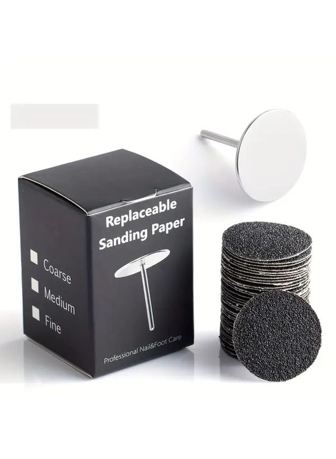 50 Pcs Heavy Duty Pedicure Manicure Sanding Discs Model 80 Foot Hand Care Files - Image 1