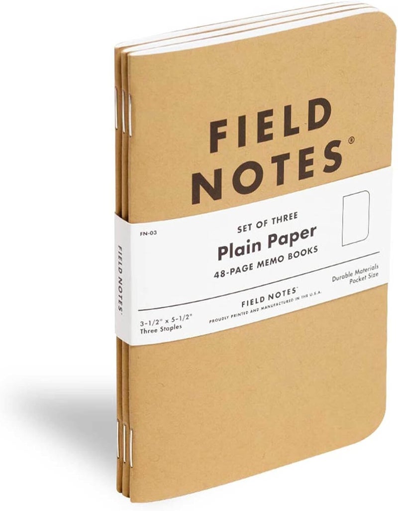 Field Notes : Original Kraft 3-Pack - Plain Paper Memo Books - Blank 48 Page Pocket Notebooks - 3.5" x 5.5" - Image 4