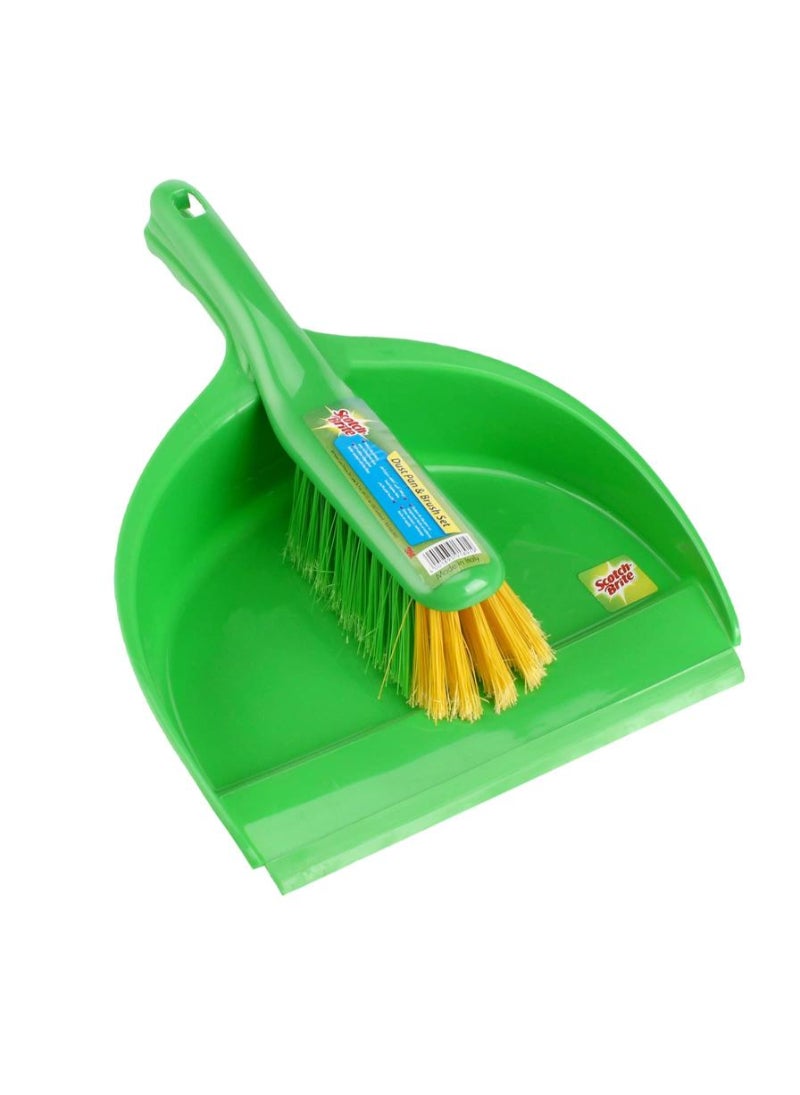 Scotch  3M Scotch Brite Dust Pan and Brush Set