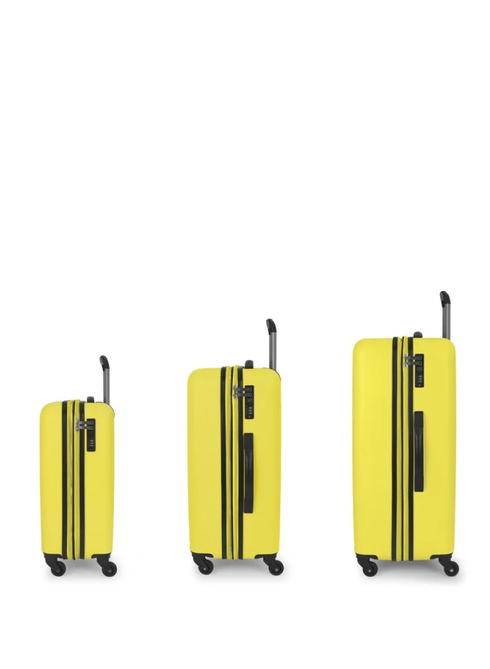 GABOL Gabol Future Hardside Luggage on Wheels for Unisex | Ultra Lightweight ABS on with Spinner Wheels 4 Color Yellow