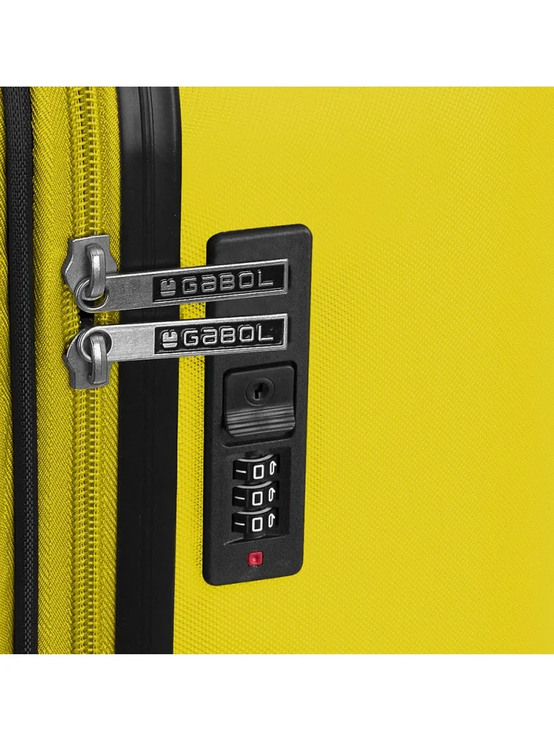 GABOL Gabol Future Hardside Luggage on Wheels for Unisex | Ultra Lightweight ABS on with Spinner Wheels 4 Color Yellow