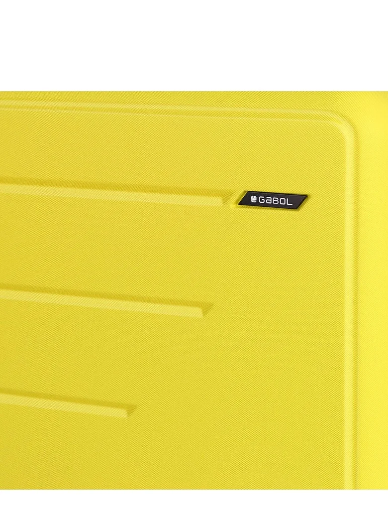 GABOL Gabol Future Hardside Luggage on Wheels for Unisex | Ultra Lightweight ABS on with Spinner Wheels 4 Color Yellow