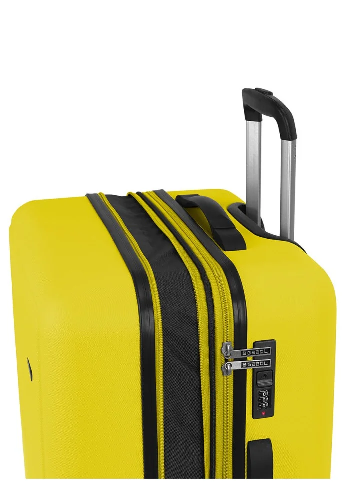 GABOL Gabol Future Hardside Luggage on Wheels for Unisex | Ultra Lightweight ABS on with Spinner Wheels 4 Color Yellow