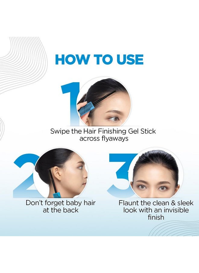 BBLUNT - Hair Finishing Gel Stick For Sleek & Clean Hairdo - 10Ml|Tames Frizz & Flyaways | Lightweight & Non-Sticky | Leaves No Residue | Suits All Hair Types - Image 1