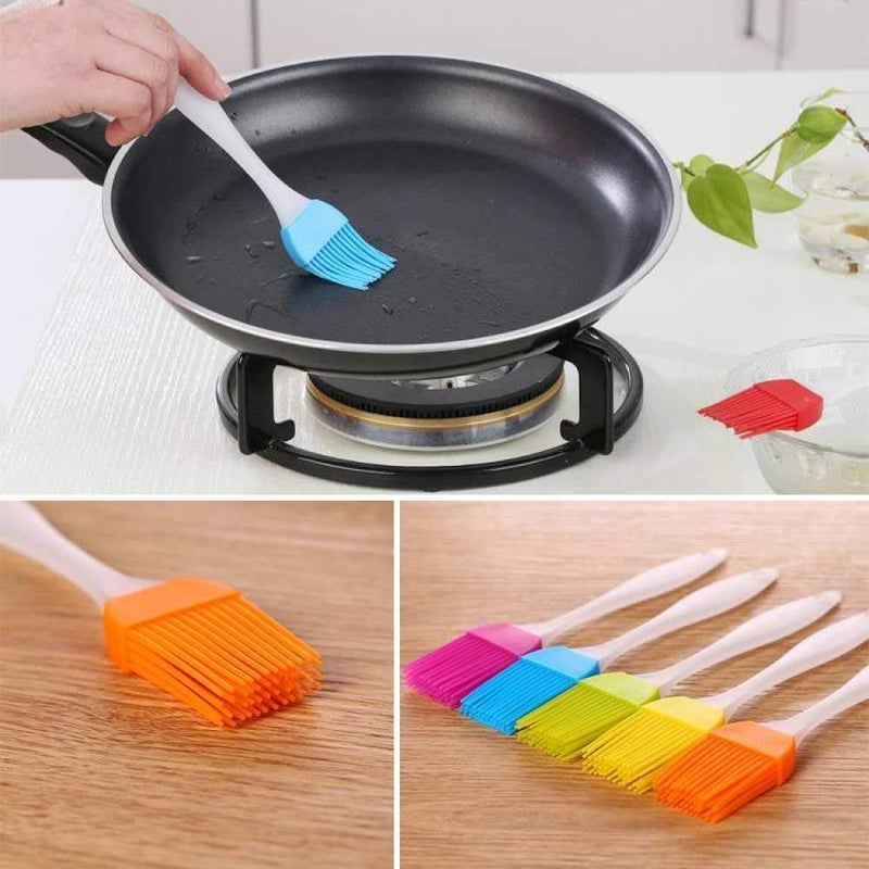 SEAHAVEN SEAHAVEN Silicone Spatula and Pastry Brush Set Special for Cake Mixer Cooking Baking Glazing Set of 1 Multicolor  - Image 4