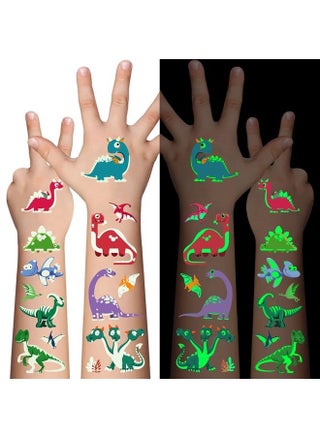 Dinosaur Glow Temporary Tattoos for Kids,Dinosaur theme Luminous Tattoos Stickers,Glow In The Dark Tattoos for Boys and Girls,Face Makeup Fake Tattoos,Holiday Party Supplies Giftsfor for Children - pzsku/ZB731883468F501D9F8BBZ/45/_/1687530727/7d793347-0b03-4e6b-b44d-a3205fc8057a