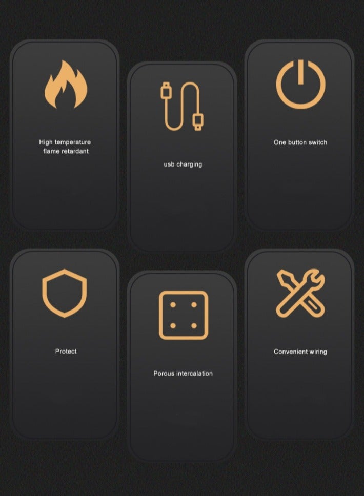 M MIAOYAN Multi-Functional Vertical Power Strip with 5 USB Fast Charging Ports, EU Plug, Overload Protection, Home Use with Cable and Switch - Image 5