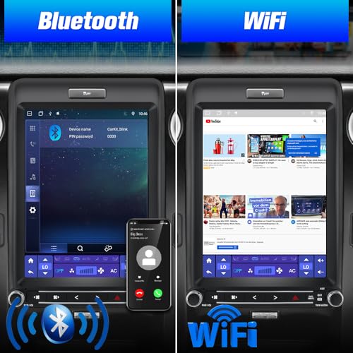 AWESAFE [4GB+64GB] for Ford F150 Radio Upgrade 2013 2014, Android 13 8 core T Style 12.1 inch Touch Screen Radio with Carplay Android Auto AM/FM DSP/WiFi/Steering Wheel Control - Image 4
