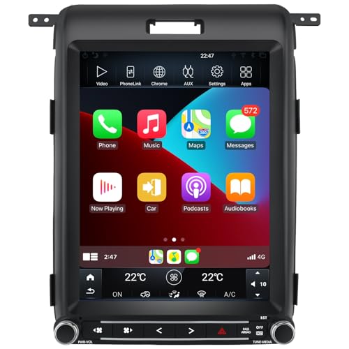 AWESAFE [4GB+64GB] for Ford F150 Radio Upgrade 2013 2014, Android 13 8 core T Style 12.1 inch Touch Screen Radio with Carplay Android Auto AM/FM DSP/WiFi/Steering Wheel Control - Image 1