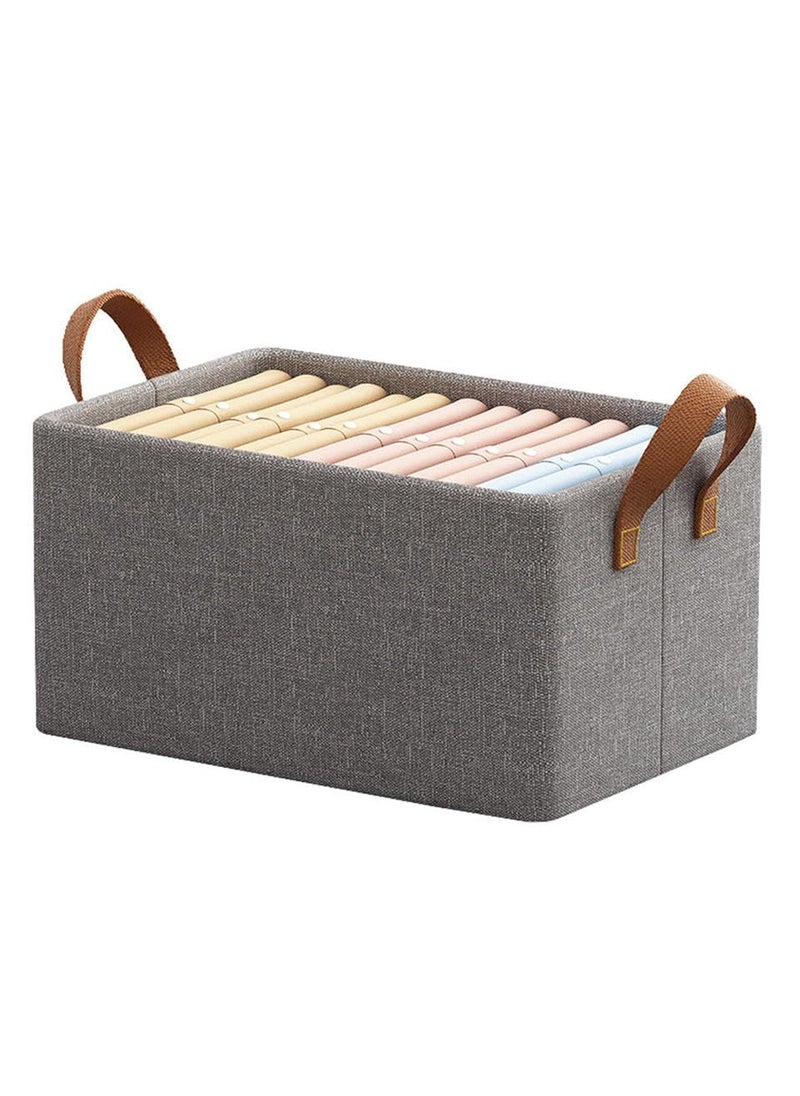 svk dream SVK DREAM 26L Storage Bag Steel Frame Support Closet Storage Bin Household Wardrobe Storage Box Drawer Large Capacity Folding Clothes Jeans Handle Portable Organizer Multicolor Pack Of 1  - Image 1