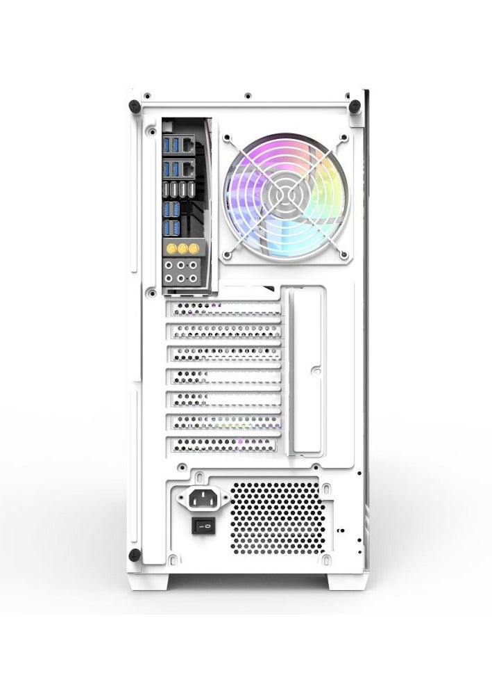 darkFlash DS900  ATX M-ATX ITX Gaming PC Case with 7 ARGB Fans Pre Installed, Tempered Glass Panels, Type-C Port, 0.5 SPCC Computer Case - Image 5