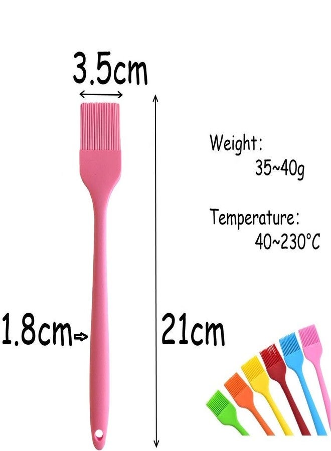 KitchenFest® Silicone Basting Brush for BBQ/Grilling/Pastry/Turkey Baster, BPA Free, FDA Approved, Set of 3, 21cm, Multicolor - Image 3