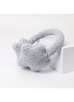 Arabest Cute Star Stuffed Earmuffs Womens Winter Headphone Earmuffs Ear Bags Cycling Warmth Ear Protection Earmuffs grey 