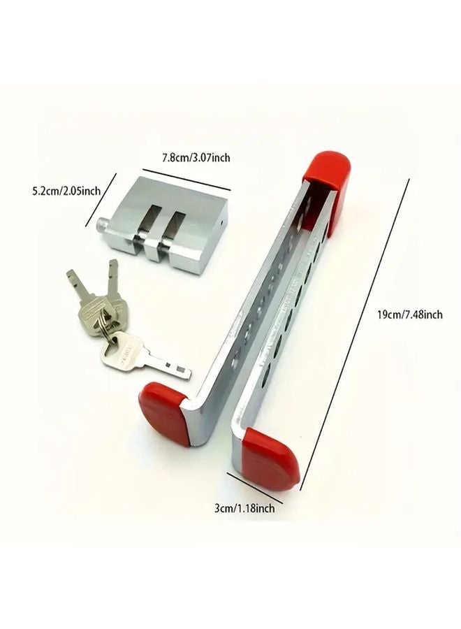 Heavy Duty Stainless Steel Anti Theft Car Clutch Lock with 3 Keys for Enhanced Vehicle Protection - Image 2