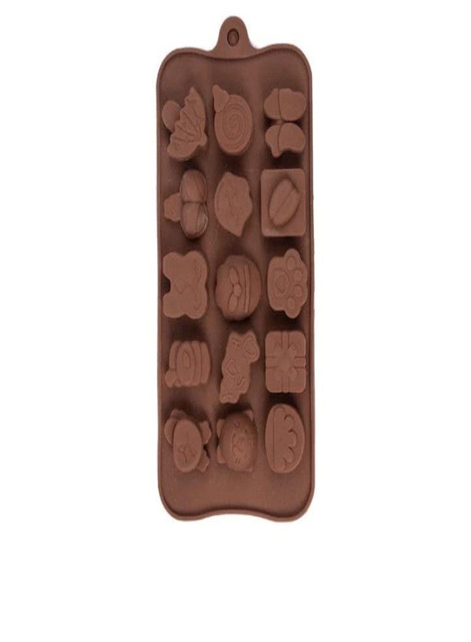 Kunya® Silicon Different Shape of Chocolate Mould Tray Combo, Cake Decoration Tools (Mix Shape Choco) - Image 1