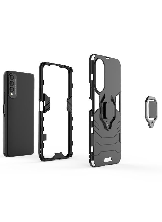 Green Tiger Case For Honor X20 SE PC + TPU Shockproof Protective Case with Magnetic Ring Holder - Image 3