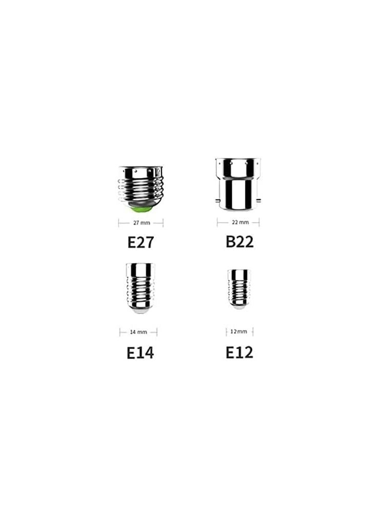 erorex 5X B22 to E14 Socket Converter, Adapter Converter, Lamp Base, Lamp Socket Adapter, Lamp Adaptor for LED Lamps and Bulbs and CFL Lamps - Image 2