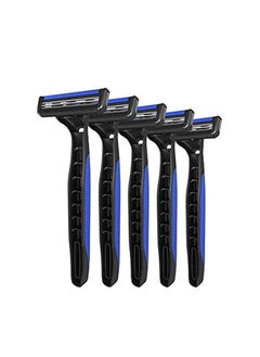 LetsShave Pro 2 Disposable Razor For Men, Pack Of 5, Stainless Steel Shaving Blade Made In South Korea, Open Flow Twin Razor Blade With Pivot Head, Manual Shaving Razor For Men  - Image 1