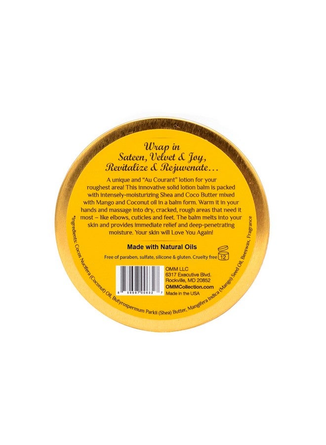 أو إم إم كوليكشن بلسم لوشن صلب بالزيوت الطبيعية والمانجو والشيا والكاكاو وجوز الهند وزبدة جوز الهند والترطيب الغني وتهدئة البشرة الجافة والمتهيجة والشوكولاتة الداكنة (2 أونصة) - Image 2