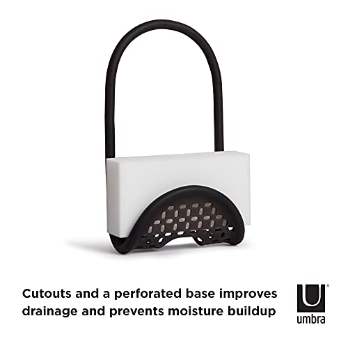 Umbra Sling Kitchen Sink Accessory, Single-Sided Sponge Holder, Black - Image 5