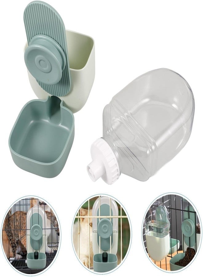 FYCAN موزع طعام الحيوانات الأليفة الأوتوماتيكي من FYCAN سعة 800 مل، خالٍ من مادة BPA، مصنوع من مواد آمنة غذائيًا، يُعلق على قفص الكلاب والقطط، مانع للتسرب، زجاجة شرب متعددة الاستخدامات للكلاب والأرانب. - Image 5