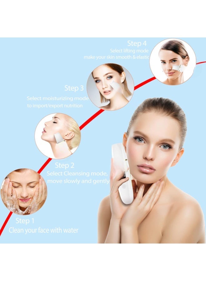 جهاز تقشير البشرة – مزيل الرؤوس السوداء، منظف المسام، مكشطة للعناية بالبشرة وتقشير الوجه - Image 3