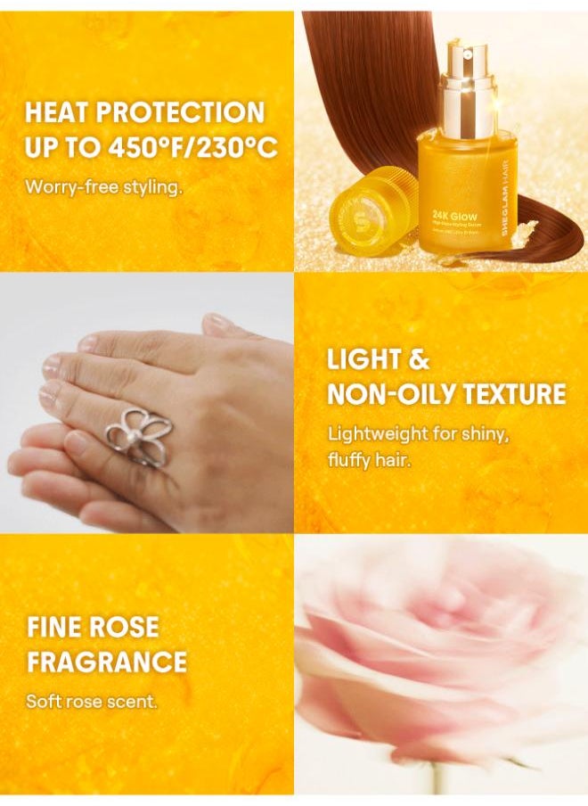 SHEGLAM 24K Glow High Shine Styling Serum  - Image 5
