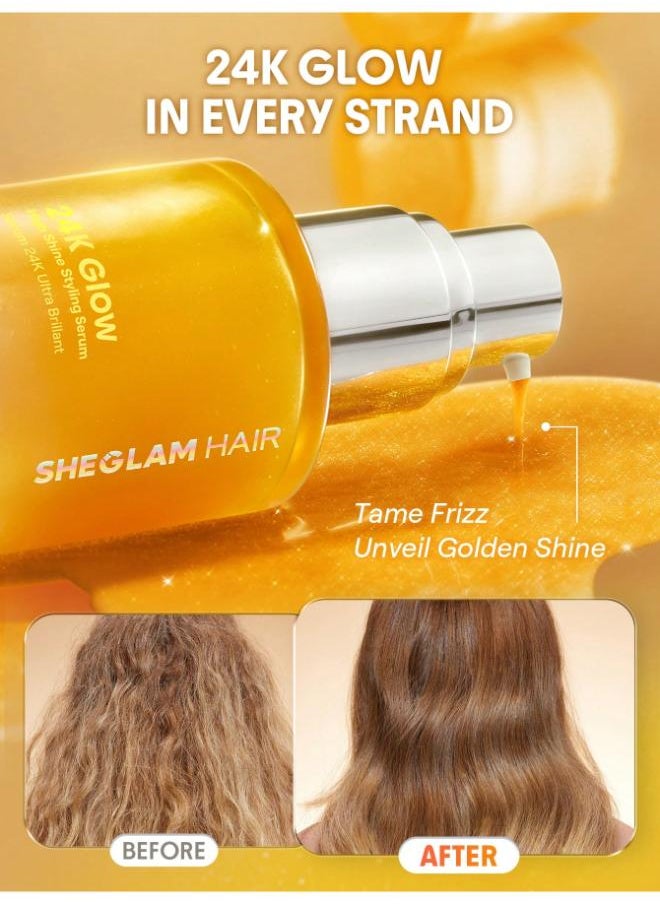 SHEGLAM 24K Glow High Shine Styling Serum  - Image 4