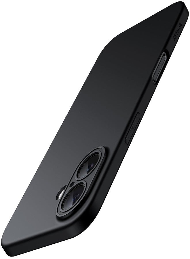 JETech Slim Case for iPhone 16 6.1-Inch with Camera Lens Full Protection, Ultra-Thin Lightweight Matte Finish Minimalist Protective Phone Cover (Black) - Image 1