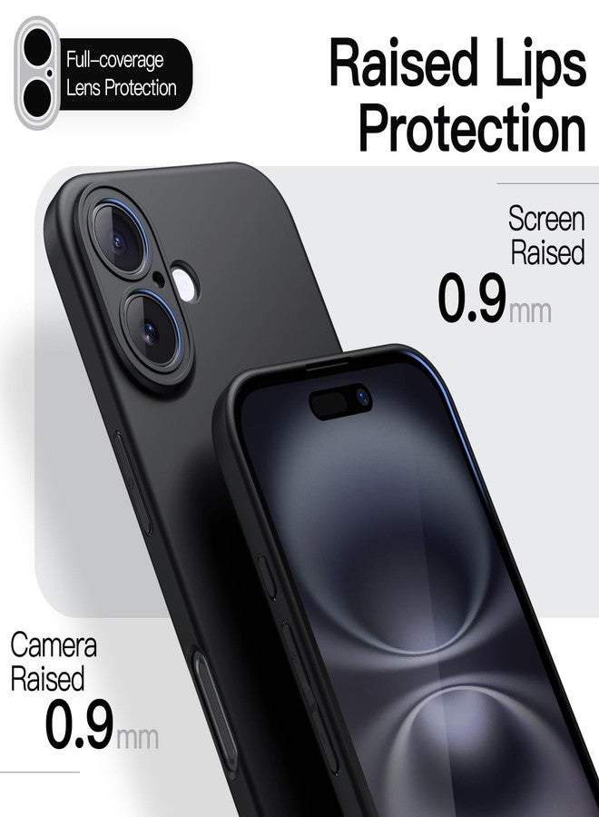 JETech Slim Case for iPhone 16 6.1-Inch with Camera Lens Full Protection, Ultra-Thin Lightweight Matte Finish Minimalist Protective Phone Cover (Black) - Image 4
