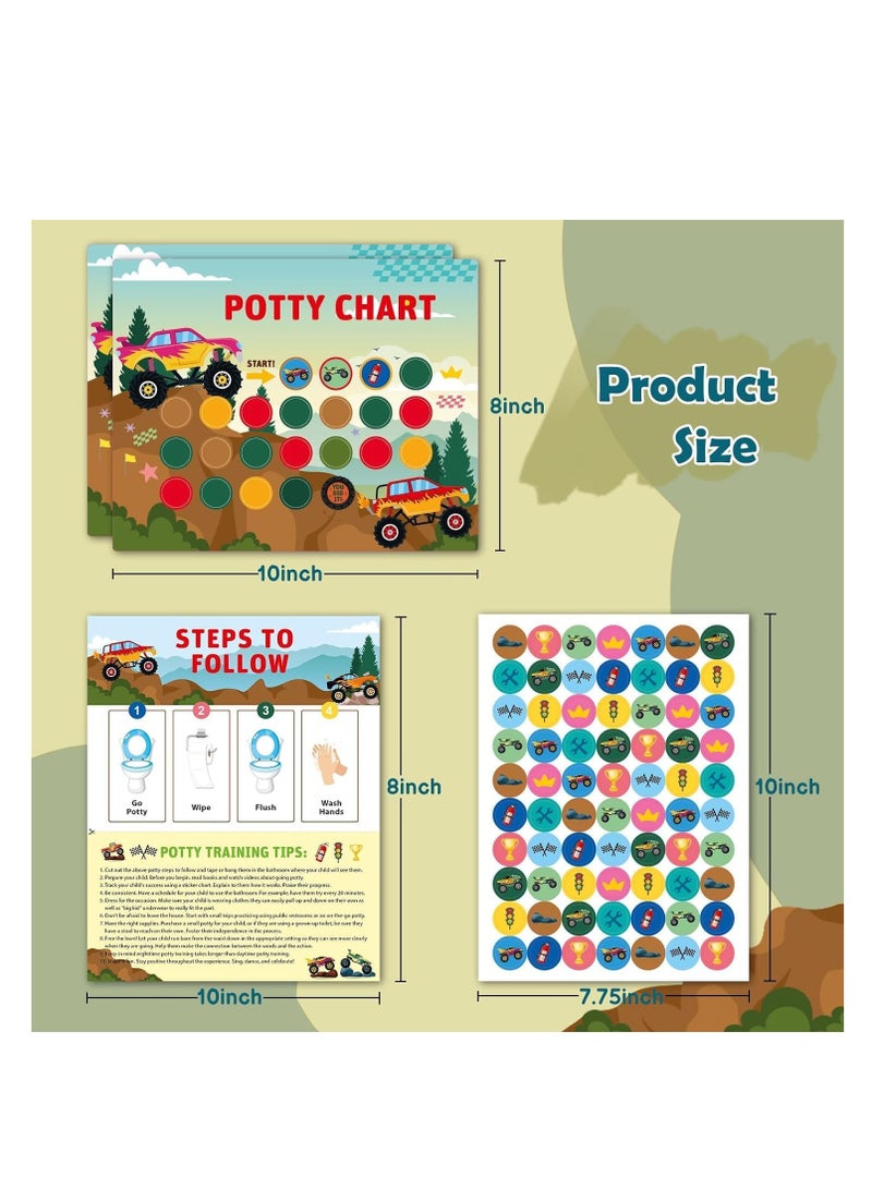 تي سي مخطط تدريب الأطفال على استخدام المرحاض - مخطط ملصقات سيارة الوحش - Image 2