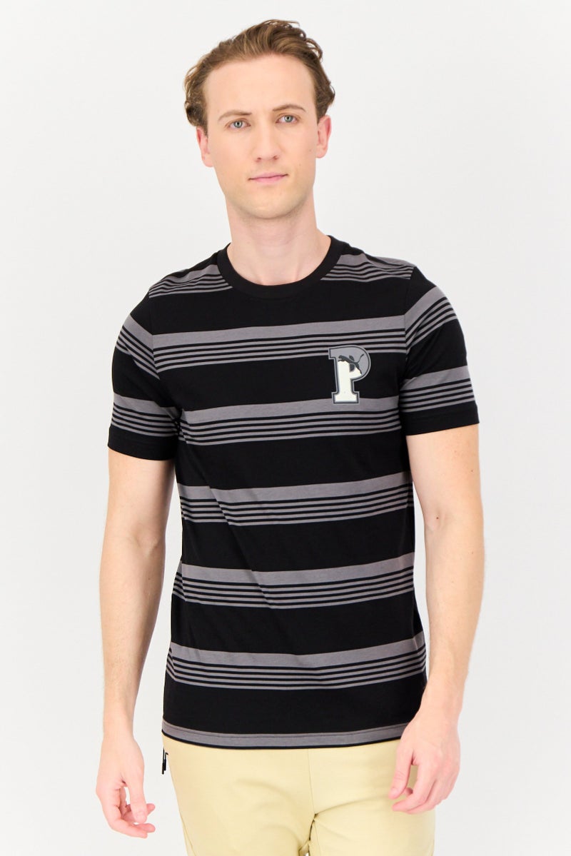 PUMA تي شيرت رياضي للرجال بأكمام قصيرة مناسب للخارج، متعدد الألوان - Image 1