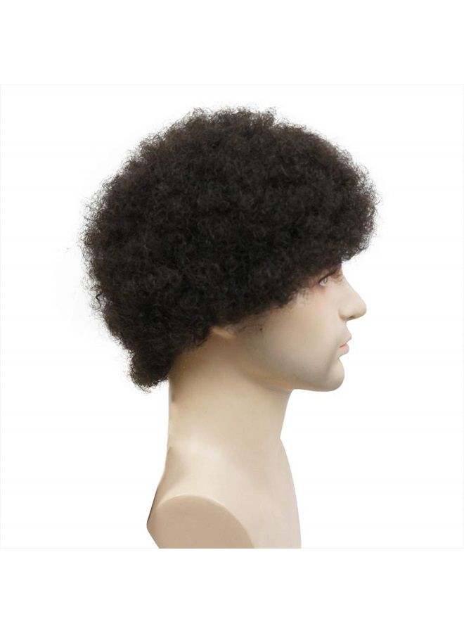Aimole باروكة أفرو قصيرة ومجعدة 100% شعر بشري للنساء أو الرجال السود الأمريكيين باروكة كاملة (1B) - Image 4