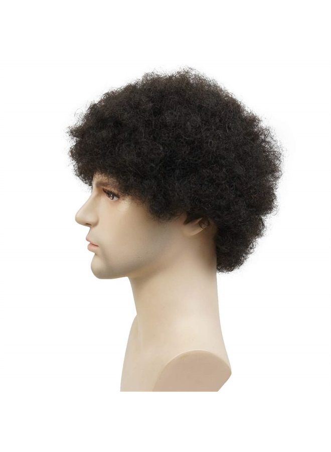 Aimole باروكة أفرو قصيرة ومجعدة 100% شعر بشري للنساء أو الرجال السود الأمريكيين باروكة كاملة (1B) - Image 5