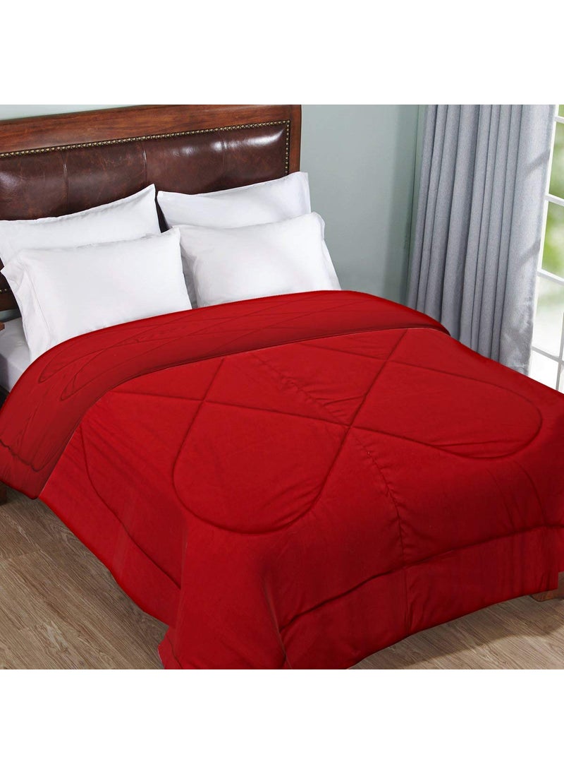 Kuber Industries Kuber Industries Microfibre Reversible Comforter, Double - CTKTC028655 (Red, Standard)  - Image 2