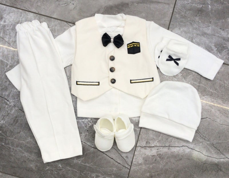 Furya Kids Cabeli Boy Baby Mawlid Outfit Gift Glove Booties Boy Mawlid