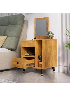 Bniture Engineered Wood Dressing Table with 1 Drawer Mirror and Huge Storage Space Vanity for Living Room Bedroom Giant Wood