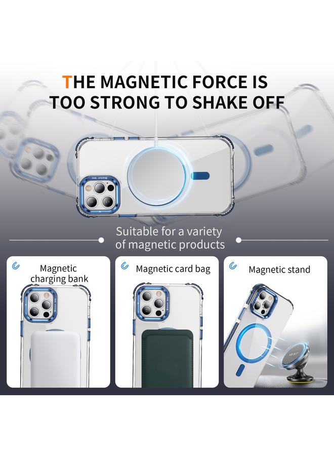 Zaboon Case For iPhone 12 Pro Max Rainbow Series Transparent MagSafe Lens Holder Phone Case - Image 3