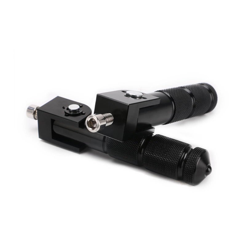 PACEWALKER 8mm Motorcycle Footpegs Universal Foldable Foot Pegs CNC NonSlip Foldable Aluminum Pegs Compatible with Yamaha Honda Suzuki Kawasaki Ducati Aprilia Electric Motorbikes ATV