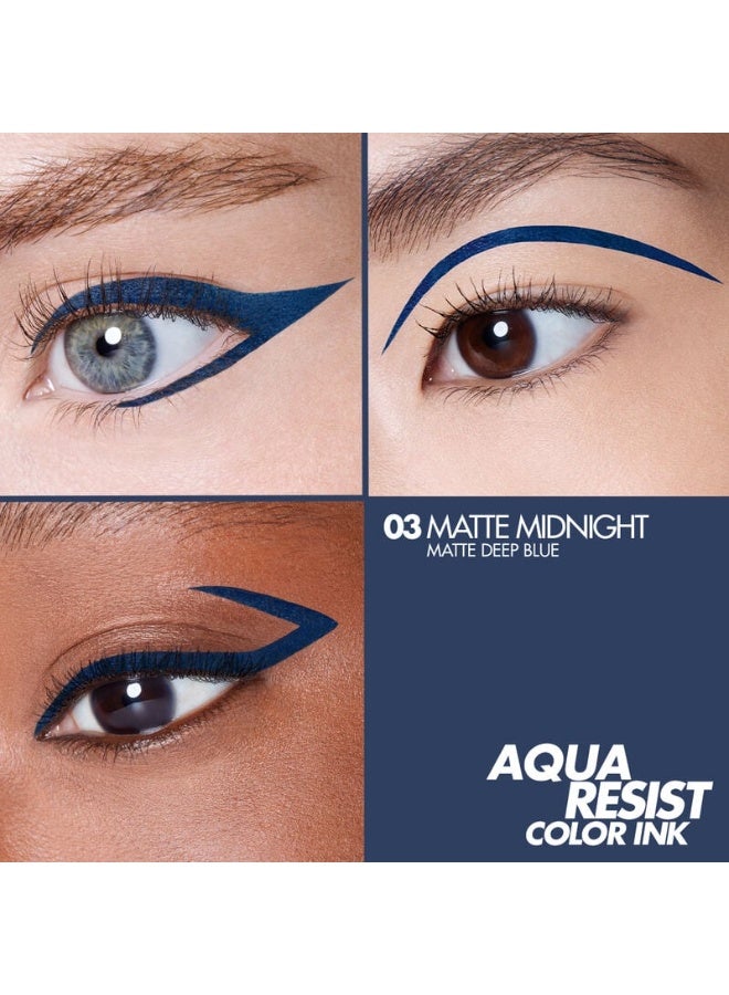 MAKE UP FOR EVER Aqua Resist Color Ink - Matte Midnight - Image 3