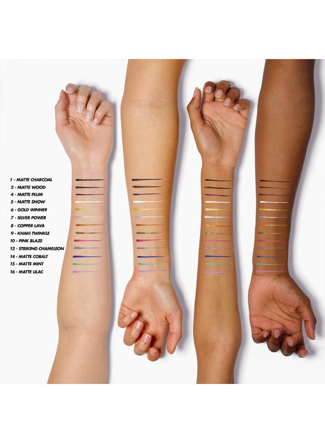 MAKE UP FOR EVER Aqua Resist Color Ink - Matte Midnight - Image 4